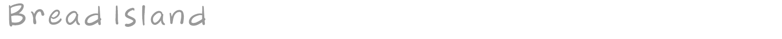 Bread Island font preview